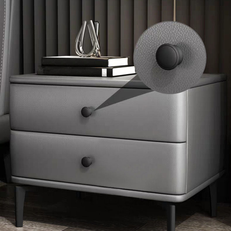 モダニズム2引き出しナイトテーブルウッドストレージベッドナイトスタンドホームのためのナイトスタンド