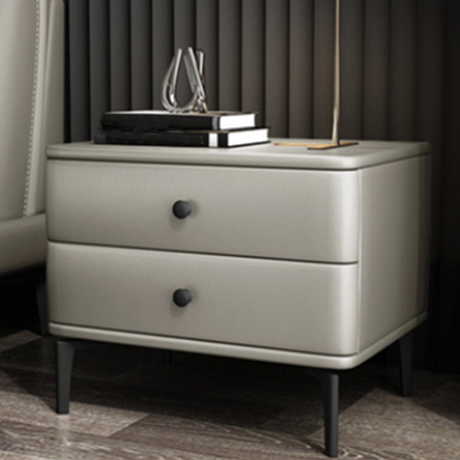 モダニズム2引き出しナイトテーブルウッドストレージベッドナイトスタンドホームのためのナイトスタンド