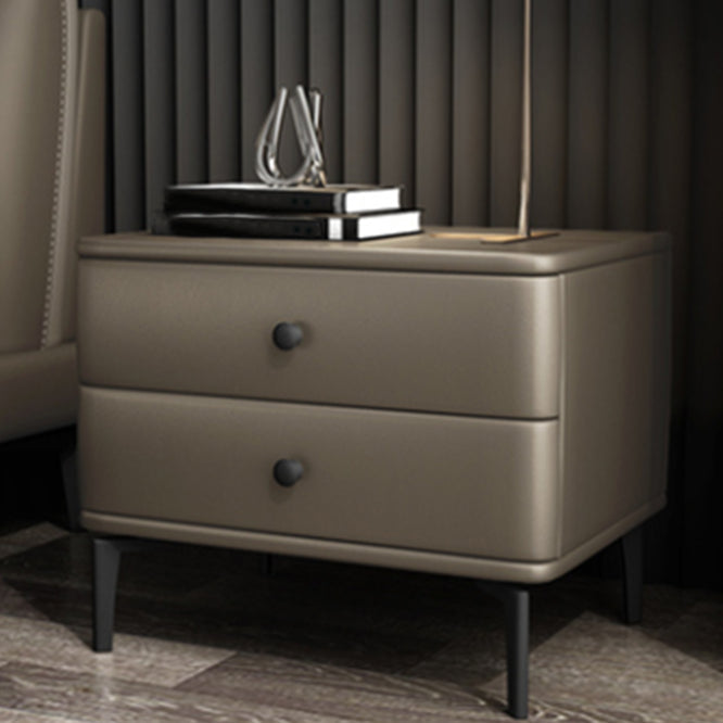 モダニズム2引き出しナイトテーブルウッドストレージベッドナイトスタンドホームのためのナイトスタンド