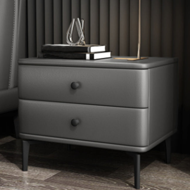 モダニズム2引き出しナイトテーブルウッドストレージベッドナイトスタンドホームのためのナイトスタンド