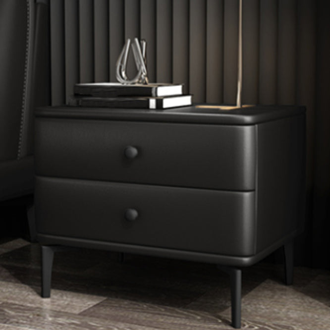 モダニズム2引き出しナイトテーブルウッドストレージベッドナイトスタンドホームのためのナイトスタンド