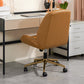 Modern Armless Office Chair Leather Tilt Mechanism No Distressing Desk Chair with Wheels Clearhalo 'furn' 'furn_office_chair' 'Furniture' 'Office Chairs' 'Office Furniture' 'office_chair' 7056658