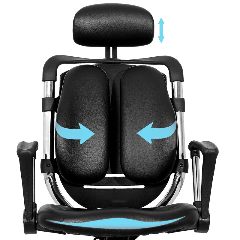 Modern verwijderbare wapenstoel Leer geen pijnlijke ergonomische bureaustoelstoel