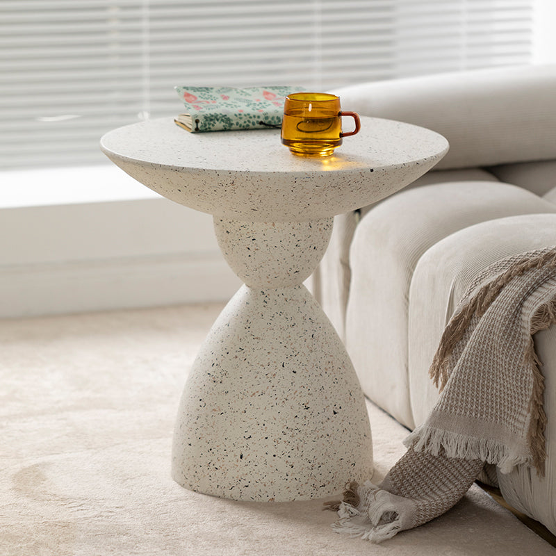 Metal Pedestal Coffee Table Contemporary White Coffee Cocktail Table Clearhalo 'Coffee & Accent Tables' 'Coffee Tables' 'coffee_tables' 'furn' 'furn_coffee_tables' 'Furniture' 'Living Room Furniture' 7056827