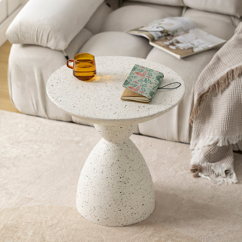 Metal Pedestal Coffee Table Contemporary White Coffee Cocktail Table Clearhalo 'Coffee & Accent Tables' 'Coffee Tables' 'coffee_tables' 'furn' 'furn_coffee_tables' 'Furniture' 'Living Room Furniture' 7056828