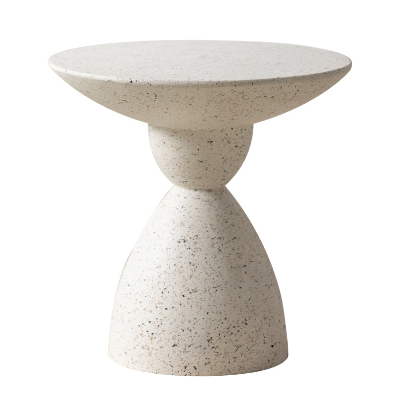 Metal Pedestal Coffee Table Contemporary White Coffee Cocktail Table Clearhalo 'Coffee & Accent Tables' 'Coffee Tables' 'coffee_tables' 'furn' 'furn_coffee_tables' 'Furniture' 'Living Room Furniture' 7056830