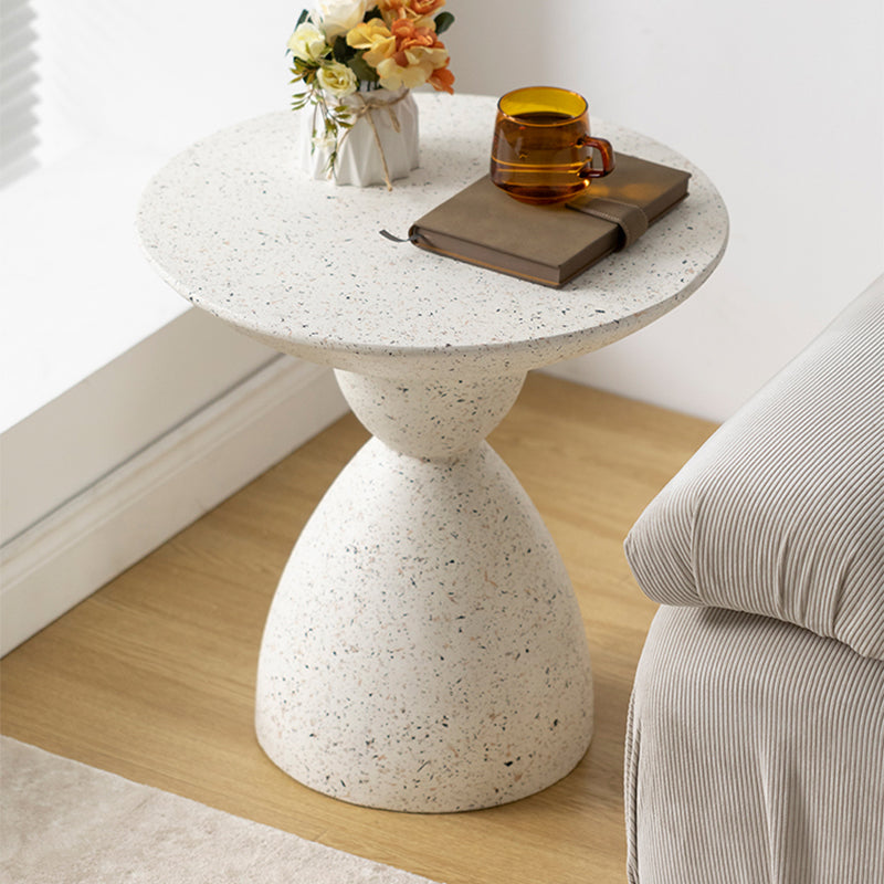 Metal Pedestal Coffee Table Contemporary White Coffee Cocktail Table Clearhalo 'Coffee & Accent Tables' 'Coffee Tables' 'coffee_tables' 'furn' 'furn_coffee_tables' 'Furniture' 'Living Room Furniture' 7056831
