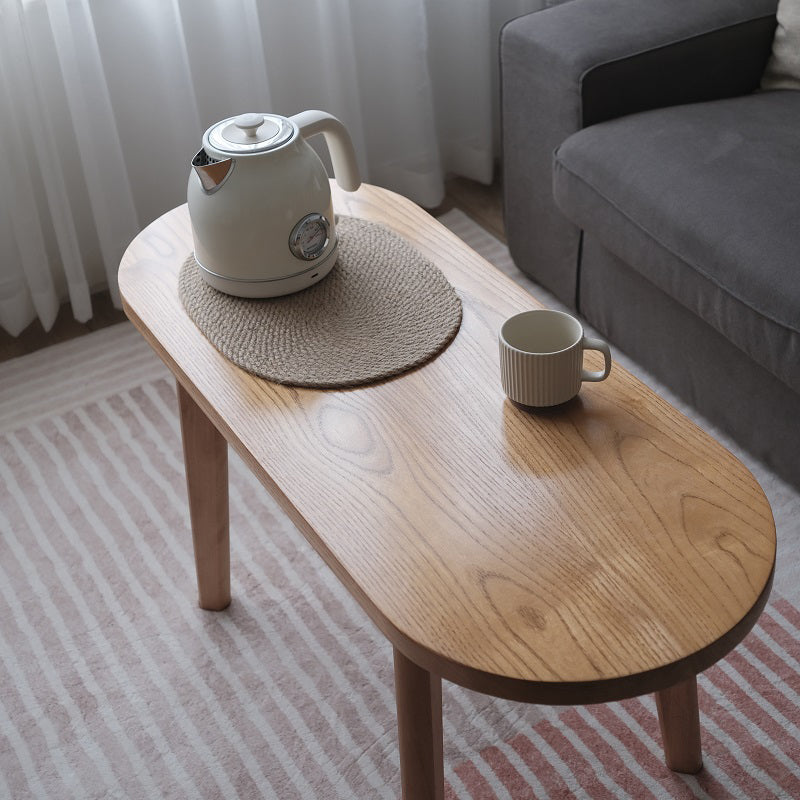 4 Legs Coffee Table Modern Brown Solid Wood Coffee Cocktail Table Clearhalo 'Coffee & Accent Tables' 'Coffee Tables' 'coffee_tables' 'furn' 'furn_coffee_tables' 'Furniture' 'Living Room Furniture' 7056838