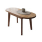 4 Legs Coffee Table Modern Brown Solid Wood Coffee Cocktail Table Clearhalo 'Coffee & Accent Tables' 'Coffee Tables' 'coffee_tables' 'furn' 'furn_coffee_tables' 'Furniture' 'Living Room Furniture' 7056841