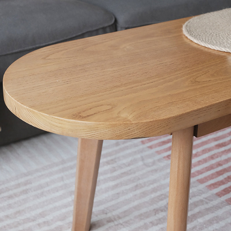 4 Legs Coffee Table Modern Brown Solid Wood Coffee Cocktail Table Clearhalo 'Coffee & Accent Tables' 'Coffee Tables' 'coffee_tables' 'furn' 'furn_coffee_tables' 'Furniture' 'Living Room Furniture' 7056842