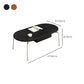 4 Legs Coffee Table Contemporary Oval Solid Wood Coffee Cocktail Table Clearhalo 'Coffee & Accent Tables' 'Coffee Tables' 'coffee_tables' 'furn' 'furn_coffee_tables' 'Furniture' 'Living Room Furniture' 7056880