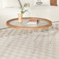 15"H Tropical Coffee Table Glass 4 Legs Coffee Cocktail Table Clearhalo 'Coffee & Accent Tables' 'Coffee Tables' 'coffee_tables' 'furn' 'furn_coffee_tables' 'Furniture' 'Living Room Furniture' 7056896