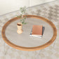 15"H Tropical Coffee Table Glass 4 Legs Coffee Cocktail Table Clearhalo 'Coffee & Accent Tables' 'Coffee Tables' 'coffee_tables' 'furn' 'furn_coffee_tables' 'Furniture' 'Living Room Furniture' 7056899