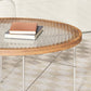 15"H Tropical Coffee Table Glass 4 Legs Coffee Cocktail Table Clearhalo 'Coffee & Accent Tables' 'Coffee Tables' 'coffee_tables' 'furn' 'furn_coffee_tables' 'Furniture' 'Living Room Furniture' 7056901