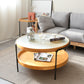 32" Wide Tropical Coffee Table Glass Storage Coffee Cocktail Table Clearhalo 'Coffee & Accent Tables' 'Coffee Tables' 'coffee_tables' 'furn' 'furn_coffee_tables' 'Furniture' 'Living Room Furniture' 7056909