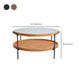 32" Wide Tropical Coffee Table Glass Storage Coffee Cocktail Table Clearhalo 'Coffee & Accent Tables' 'Coffee Tables' 'coffee_tables' 'furn' 'furn_coffee_tables' 'Furniture' 'Living Room Furniture' 7056921