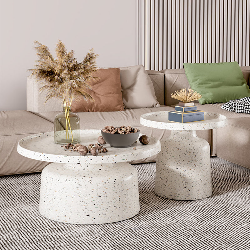 Pedestal Coffee Table Contemporary Tray Top Coffee Cocktail Table Clearhalo 'Coffee & Accent Tables' 'Coffee Tables' 'coffee_tables' 'furn' 'furn_coffee_tables' 'Furniture' 'Living Room Furniture' 7056924