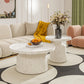 Pedestal Coffee Table Contemporary Tray Top Coffee Cocktail Table Clearhalo 'Coffee & Accent Tables' 'Coffee Tables' 'coffee_tables' 'furn' 'furn_coffee_tables' 'Furniture' 'Living Room Furniture' 7056926