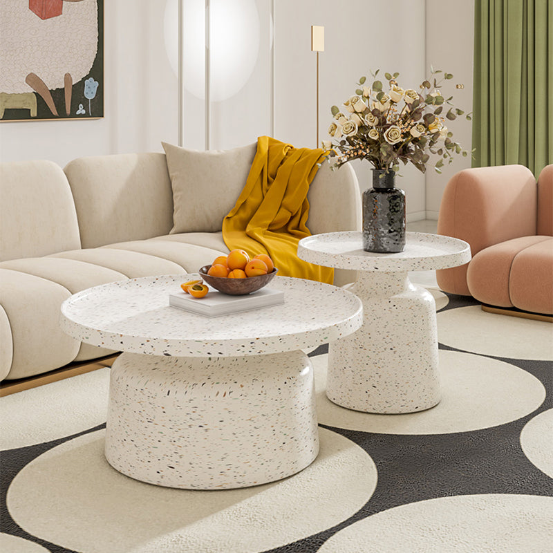 Pedestal Coffee Table Contemporary Tray Top Coffee Cocktail Table Clearhalo 'Coffee & Accent Tables' 'Coffee Tables' 'coffee_tables' 'furn' 'furn_coffee_tables' 'Furniture' 'Living Room Furniture' 7056926