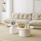 Pedestal Coffee Table Contemporary Tray Top Coffee Cocktail Table Clearhalo 'Coffee & Accent Tables' 'Coffee Tables' 'coffee_tables' 'furn' 'furn_coffee_tables' 'Furniture' 'Living Room Furniture' 7056928
