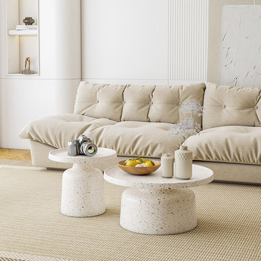 Pedestal Coffee Table Contemporary Tray Top Coffee Cocktail Table Clearhalo 'Coffee & Accent Tables' 'Coffee Tables' 'coffee_tables' 'furn' 'furn_coffee_tables' 'Furniture' 'Living Room Furniture' 7056928