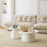 Pedestal Coffee Table Contemporary Tray Top Coffee Cocktail Table Clearhalo 'Coffee & Accent Tables' 'Coffee Tables' 'coffee_tables' 'furn' 'furn_coffee_tables' 'Furniture' 'Living Room Furniture' 7056928