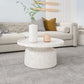 Pedestal Coffee Table Contemporary Tray Top Coffee Cocktail Table 30"L x 30"W x 14"H Clearhalo 'Coffee & Accent Tables' 'Coffee Tables' 'coffee_tables' 'furn' 'furn_coffee_tables' 'Furniture' 'Living Room Furniture' 7056936