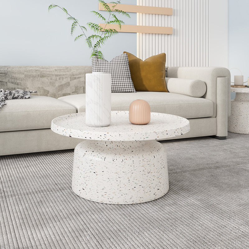 Pedestal Coffee Table Contemporary Tray Top Coffee Cocktail Table 30"L x 30"W x 14"H Clearhalo 'Coffee & Accent Tables' 'Coffee Tables' 'coffee_tables' 'furn' 'furn_coffee_tables' 'Furniture' 'Living Room Furniture' 7056936