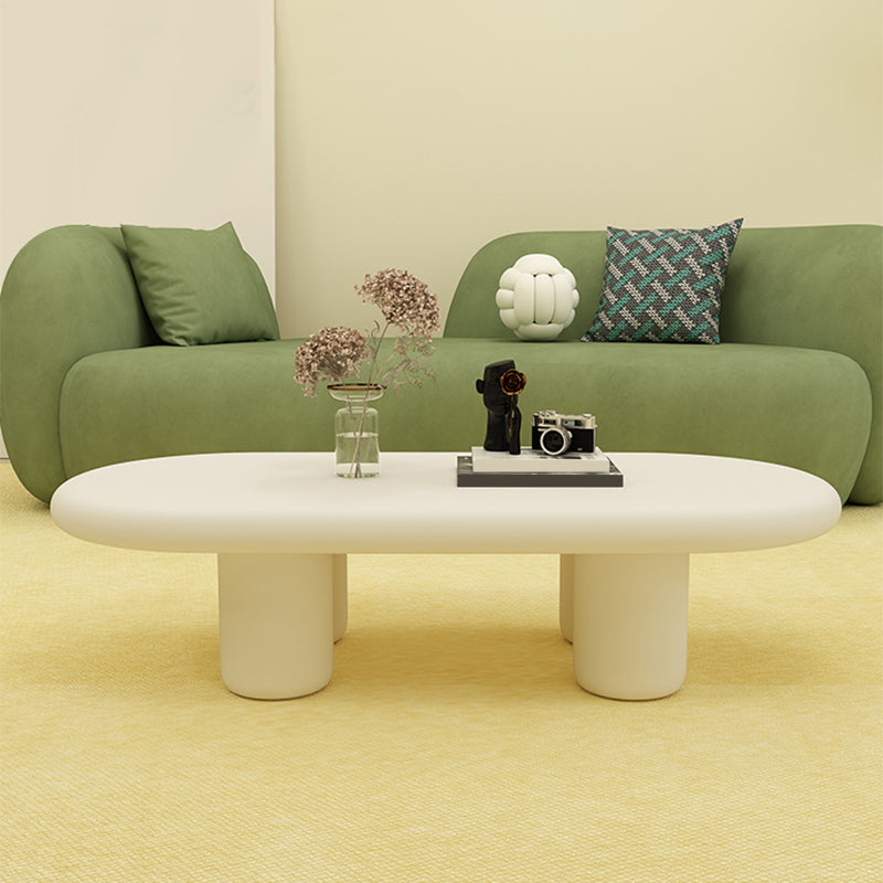 Contemporary Coffee Table 4 Legs Single Coffee Cocktail Table Clearhalo 'Coffee & Accent Tables' 'Coffee Tables' 'coffee_tables' 'furn' 'furn_coffee_tables' 'Furniture' 'Living Room Furniture' 7056943