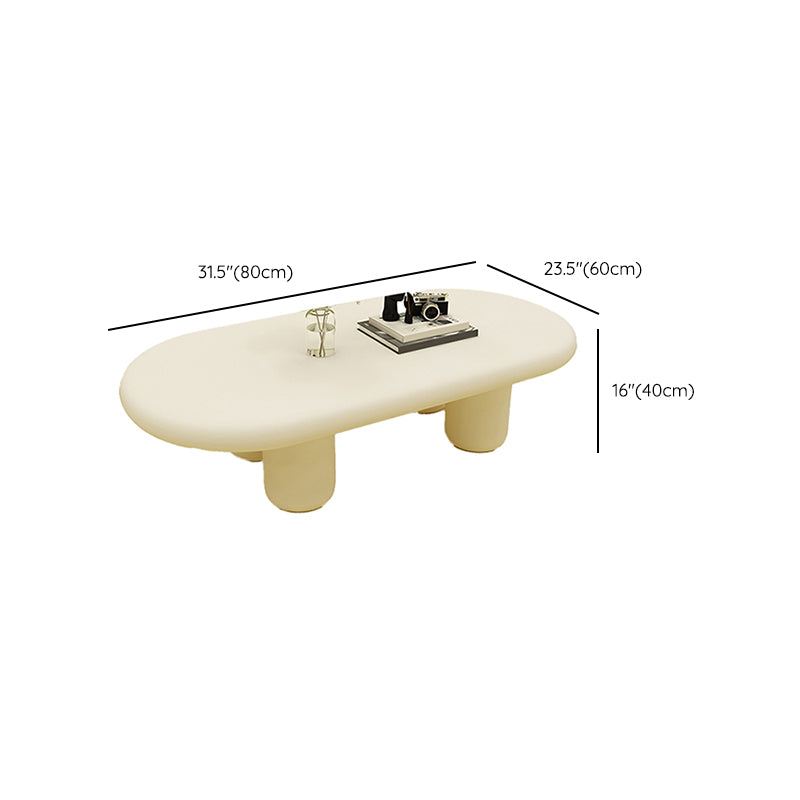 Contemporary Coffee Table 4 Legs Single Coffee Cocktail Table Clearhalo 'Coffee & Accent Tables' 'Coffee Tables' 'coffee_tables' 'furn' 'furn_coffee_tables' 'Furniture' 'Living Room Furniture' 7056951