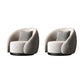 Contemporary 33.07" Wide Pillow Back Chair Velvet Sloped Arm Chair in Gray 2 Piece Set Clearhalo 'Accent Chairs' 'accent_chairs' 'Chairs & Seating' 'furn' 'furn_accent_chairs' 'Furniture' 'Living Room Furniture' 7056968