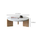 Round Terrazzo 1 Single Coffee Table Modern Style Wooden 3 Legs Cocktail Table Clearhalo 'Coffee & Accent Tables' 'Coffee Tables' 'coffee_tables' 'furn' 'furn_coffee_tables' 'Furniture' 'Living Room Furniture' 7057035