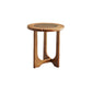 Cross Legs Cocktail Table Tropical Glass Coffee Table No Distressing 18"L x 18"W x 20"H Walnut Clearhalo 'Coffee & Accent Tables' 'Coffee Tables' 'coffee_tables' 'furn' 'furn_coffee_tables' 'Furniture' 'Living Room Furniture' 7057129