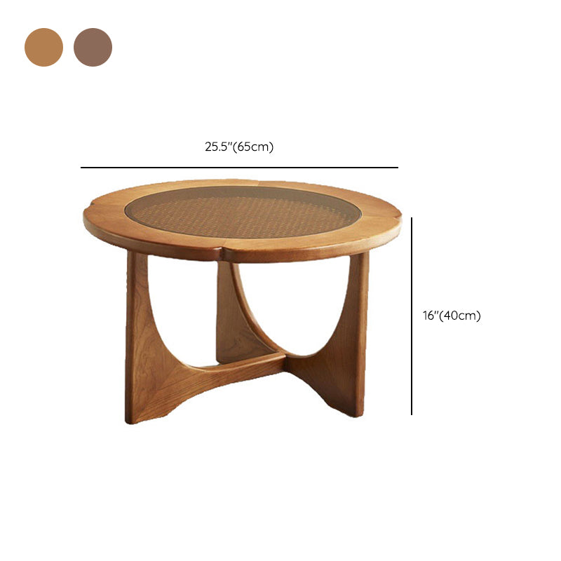Cross Legs Cocktail Table Tropical Glass Coffee Table No Distressing Clearhalo 'Coffee & Accent Tables' 'Coffee Tables' 'coffee_tables' 'furn' 'furn_coffee_tables' 'Furniture' 'Living Room Furniture' 7057143