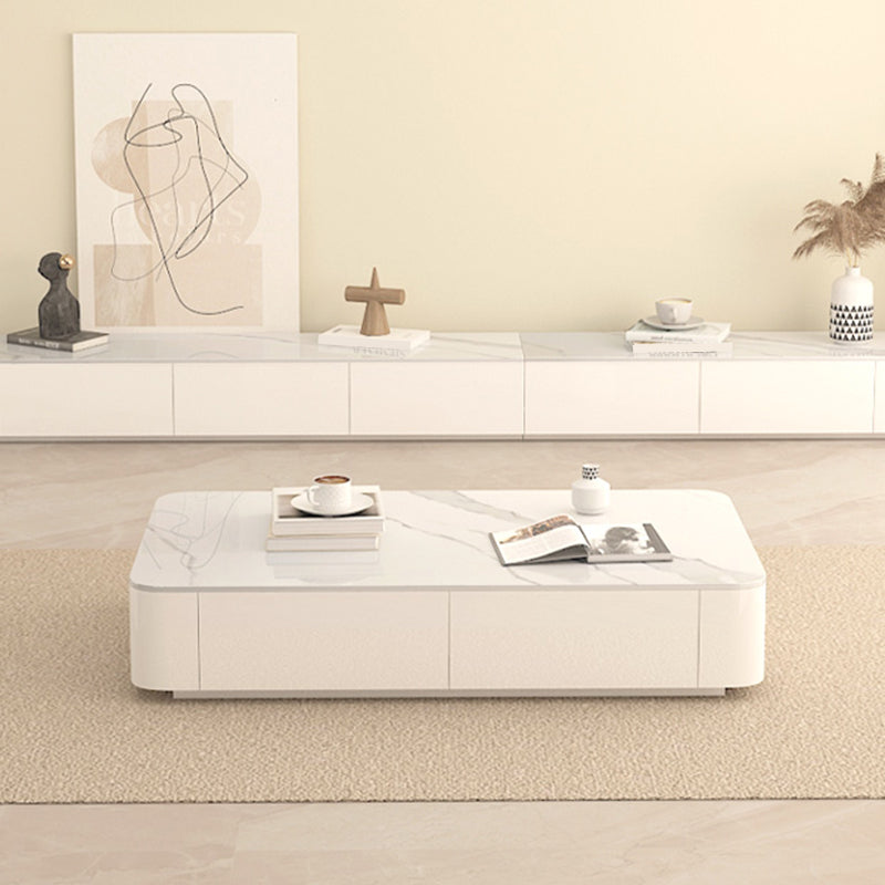 Table basse rectangulaire Block Table basse simple moderne avec tiroirs