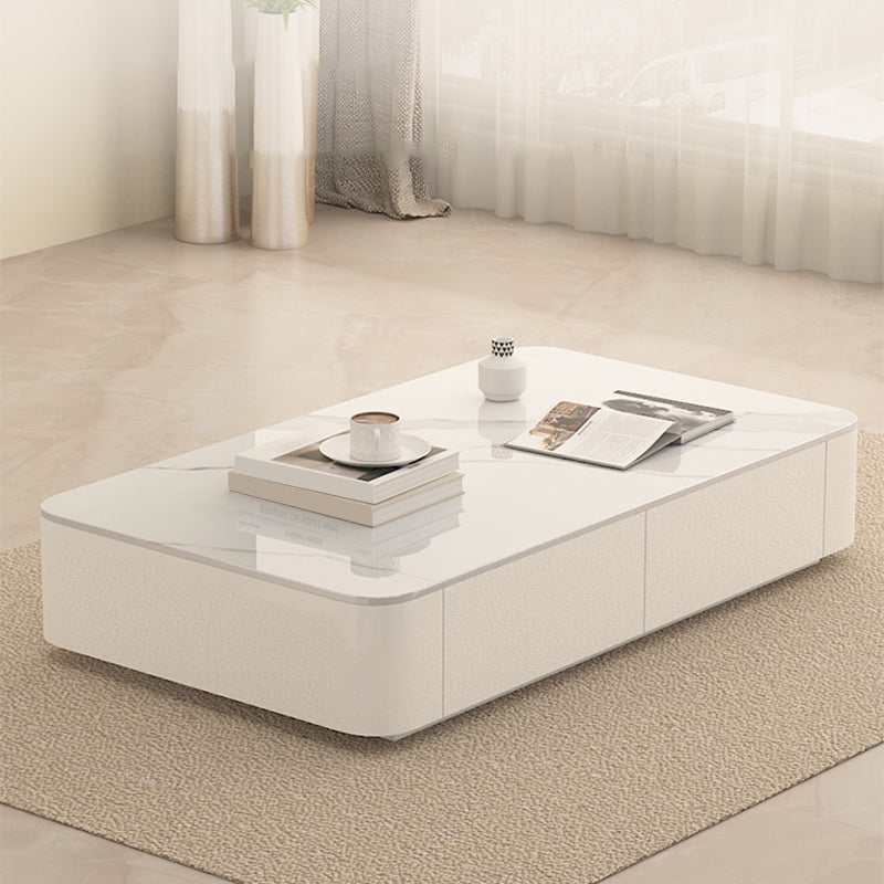 Table basse rectangulaire Block Table basse simple moderne avec tiroirs