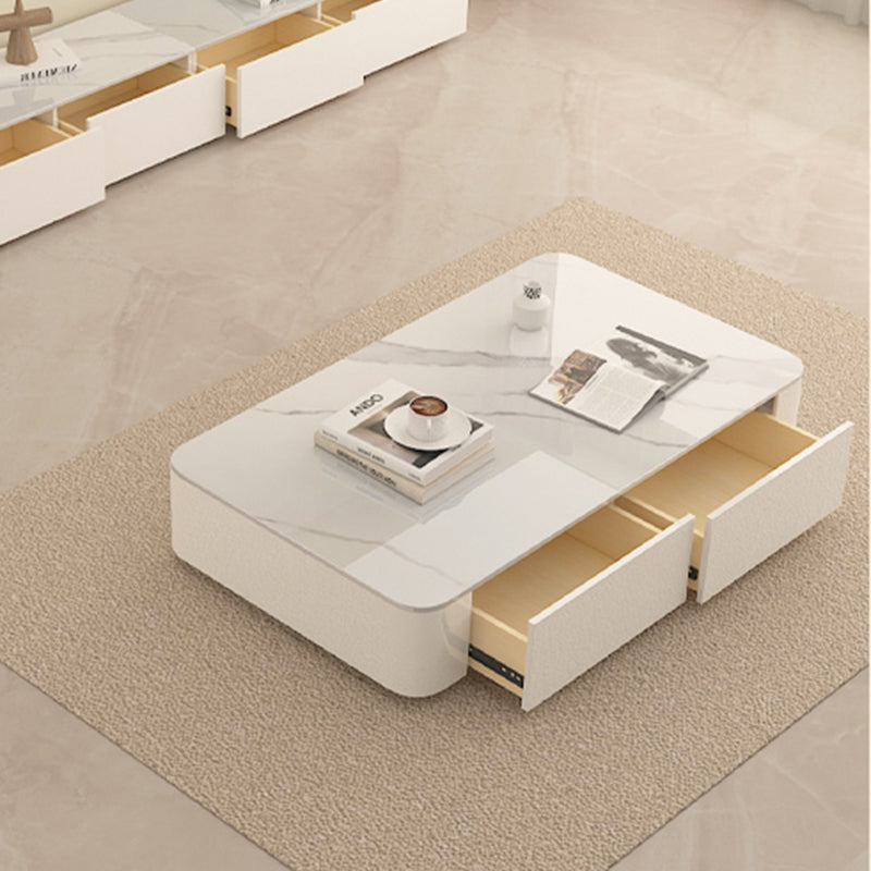 Table basse rectangulaire Block Table basse simple moderne avec tiroirs
