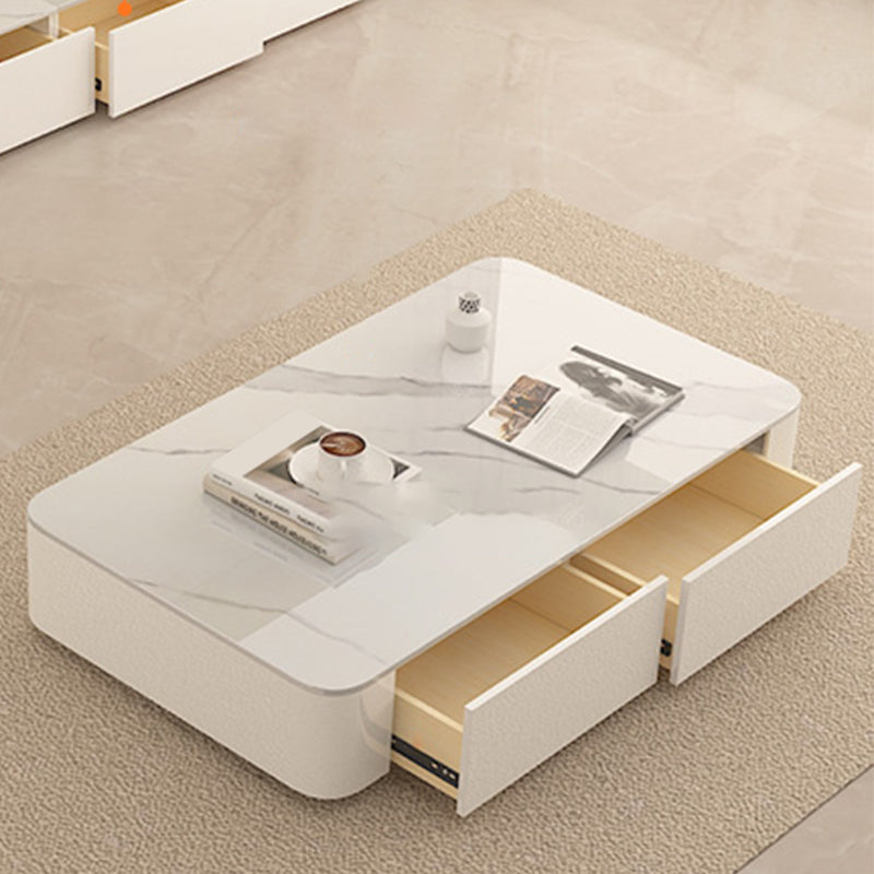 Table basse rectangulaire Block Table basse simple moderne avec tiroirs