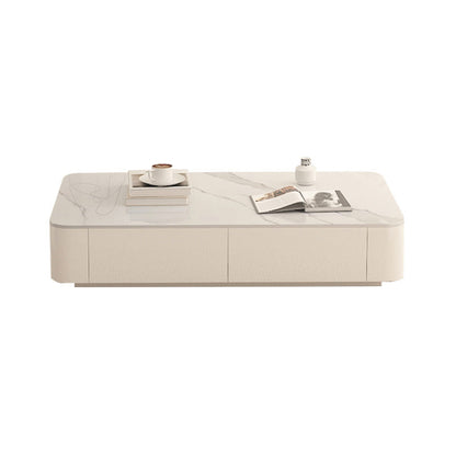 Table basse rectangulaire Block Table basse simple moderne avec tiroirs