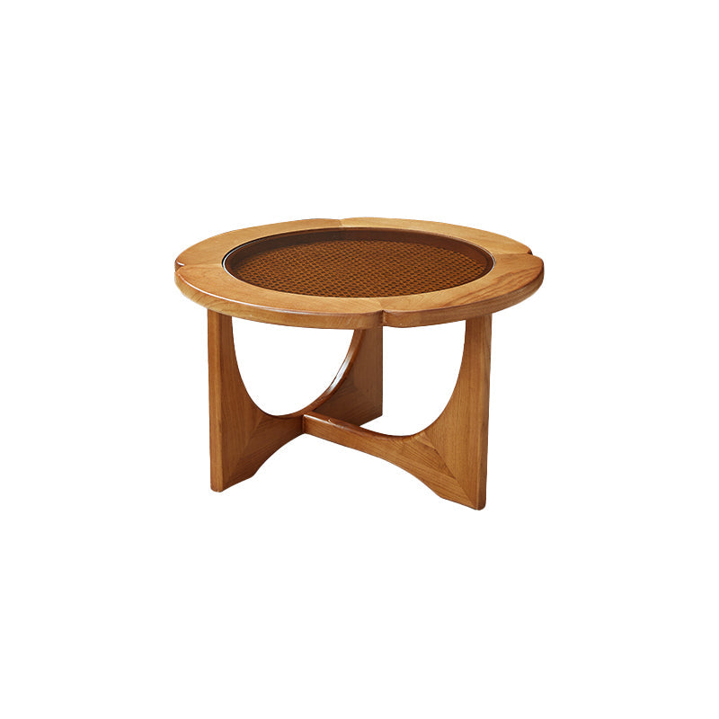 Table basse ou table d'appoint avec plateau en verre, pieds croisés noirs, table de cocktail