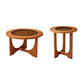 Table basse ou table d'appoint avec plateau en verre, pieds croisés noirs, table de cocktail