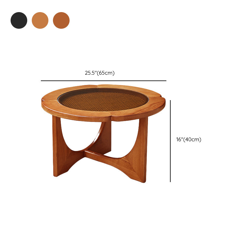Table basse ou table d'appoint avec plateau en verre, pieds croisés noirs, table de cocktail