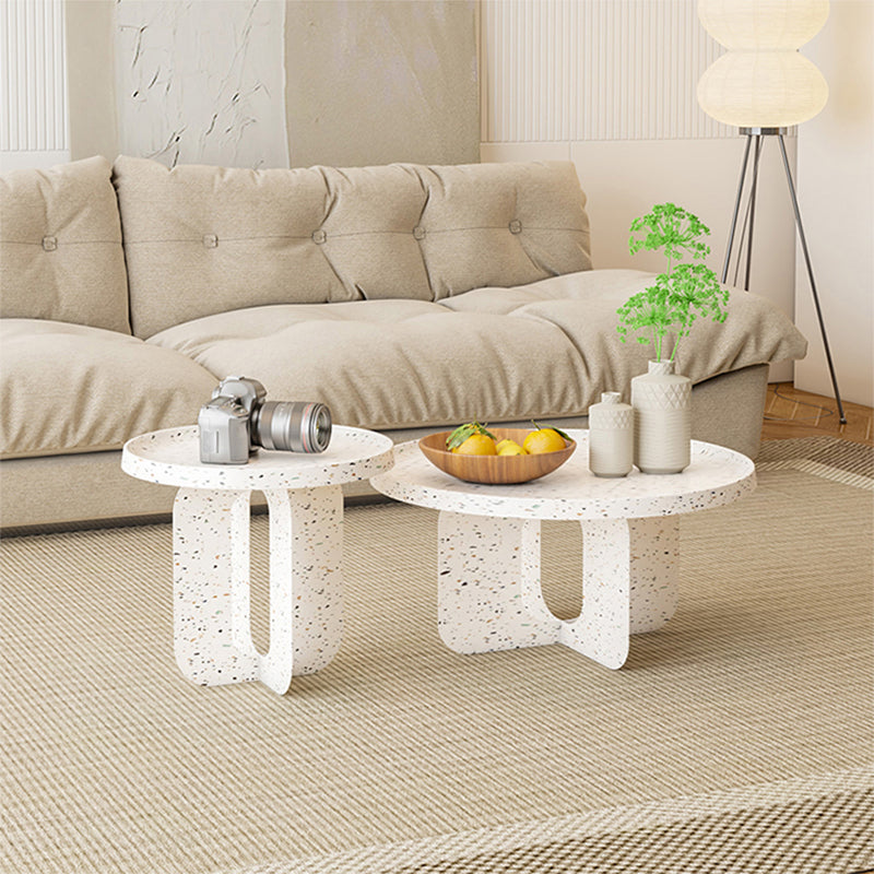 Tavolino astratto di caffè moderno tavolo da cocktail top vassoio in metallo