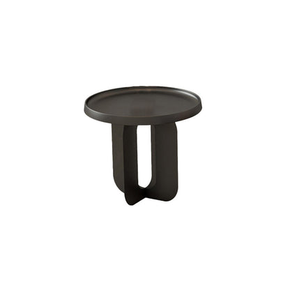 Tavolino astratto di caffè moderno tavolo da cocktail top vassoio in metallo