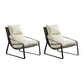 Modern 35.43" Wide Sewn Pillow Back Sponge Metal Frame Arm Chair White 2 Piece Set Clearhalo 'Accent Chairs' 'accent_chairs' 'Chairs & Seating' 'furn' 'furn_accent_chairs' 'Furniture' 'Living Room Furniture' 7057319