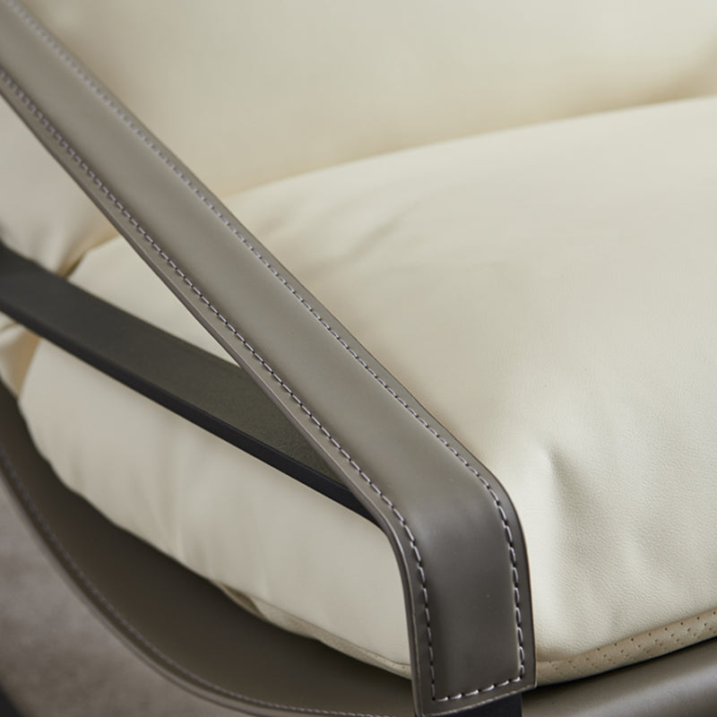 Modern 35.43" Wide Sewn Pillow Back Sponge Metal Frame Arm Chair Clearhalo 'Accent Chairs' 'accent_chairs' 'Chairs & Seating' 'furn' 'furn_accent_chairs' 'Furniture' 'Living Room Furniture' 7057327