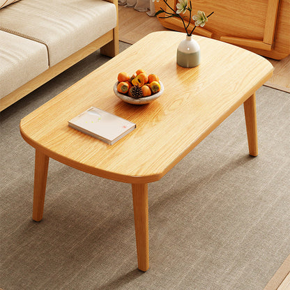 Tavolino in legno pieghevole a 4 gambe ellittiche tavolo da cocktail