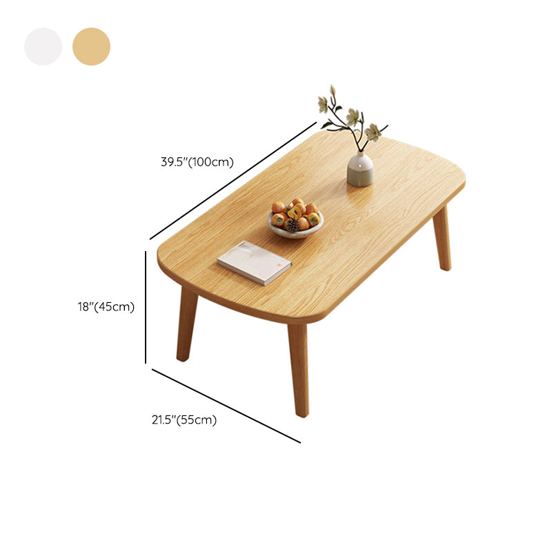 Tavolino in legno pieghevole a 4 gambe ellittiche tavolo da cocktail