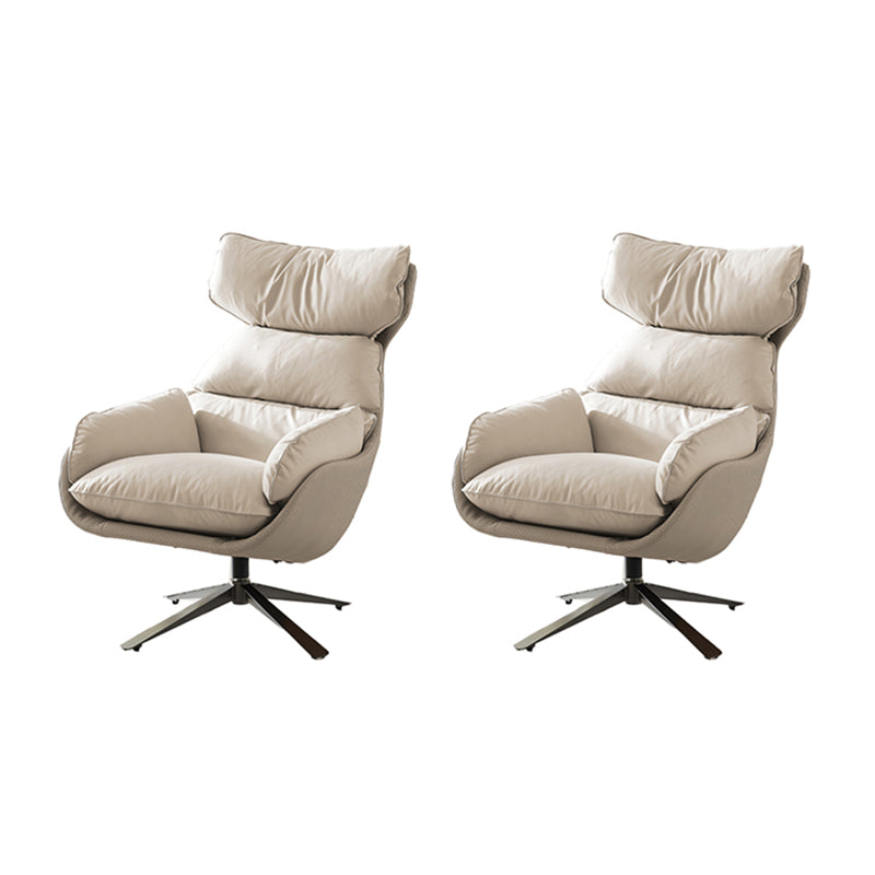 Sedia a braccio a colore solido contemporaneo sedia a base di base a 4 stelle con girevole