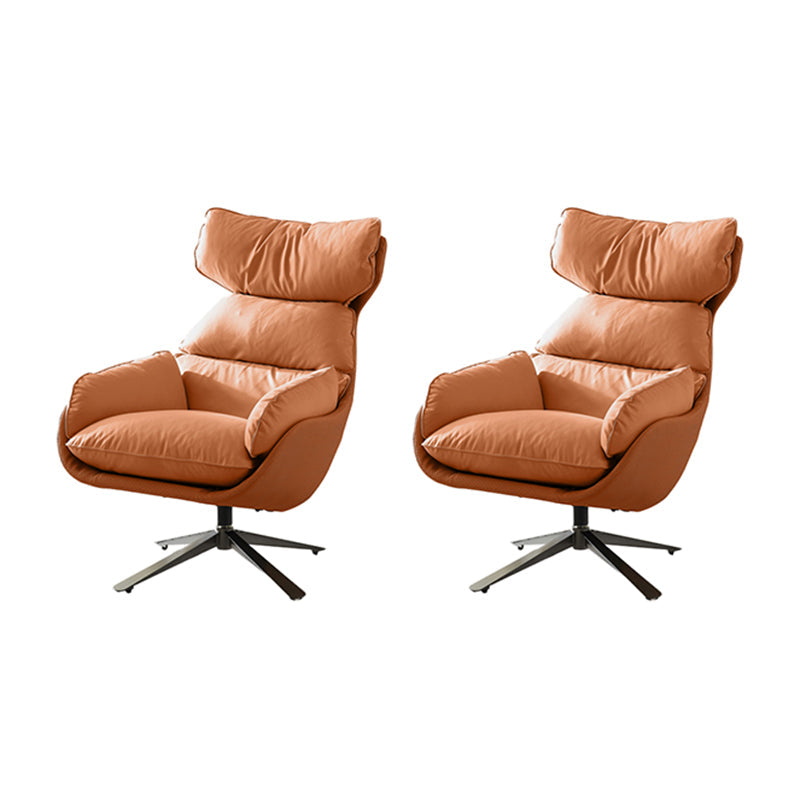 Sedia a braccio a colore solido contemporaneo sedia a base di base a 4 stelle con girevole